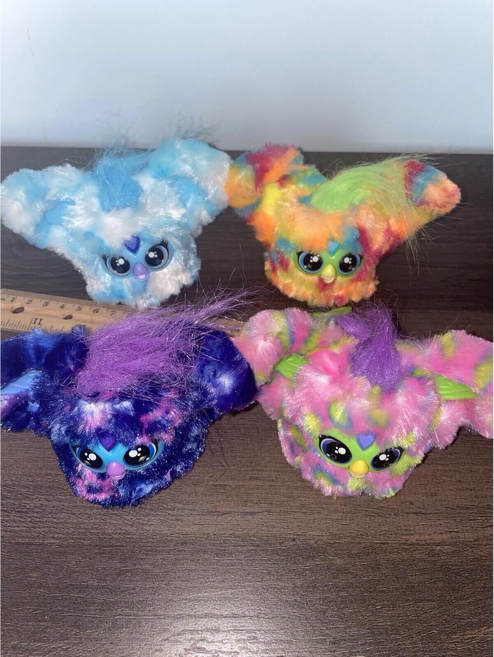Furby Furblets Interactive Toys (Lot Of 4)  With Sounds, Speaks Furbish